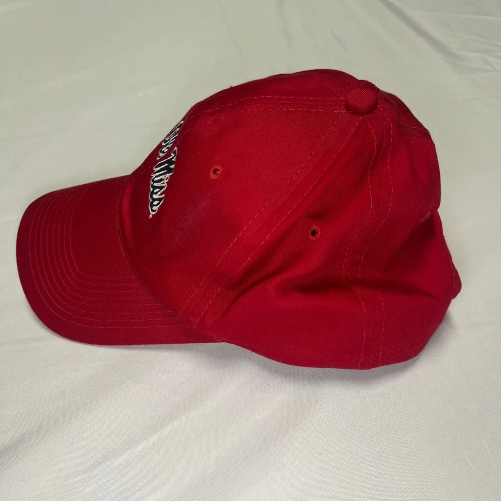 Ole Miss Rebels Red Snapback Baseball Cap Cotton Embroidered One Size